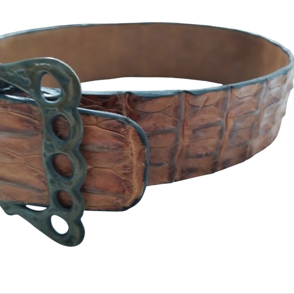 SAVANNAH Australia Brown Genuine Croc Leather Chunk 30\